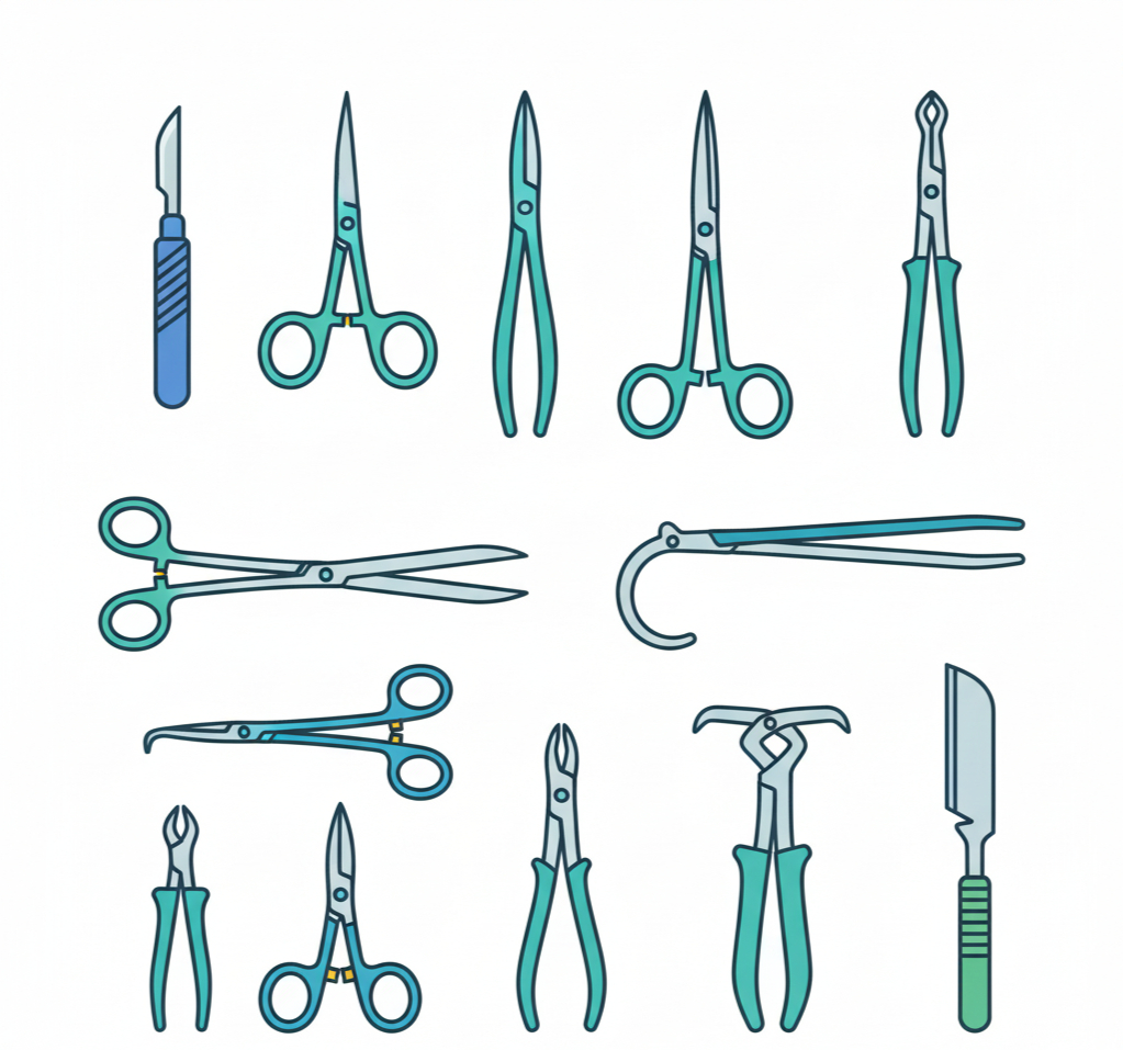 Surgical Instruments Clipart: