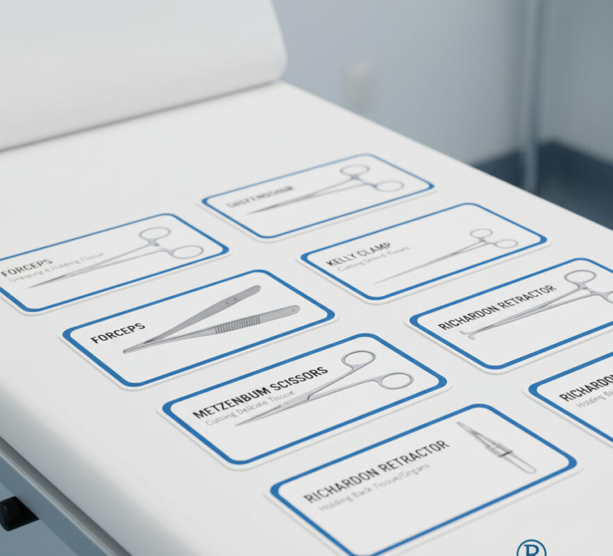 Surgical Instrument Flash Cards