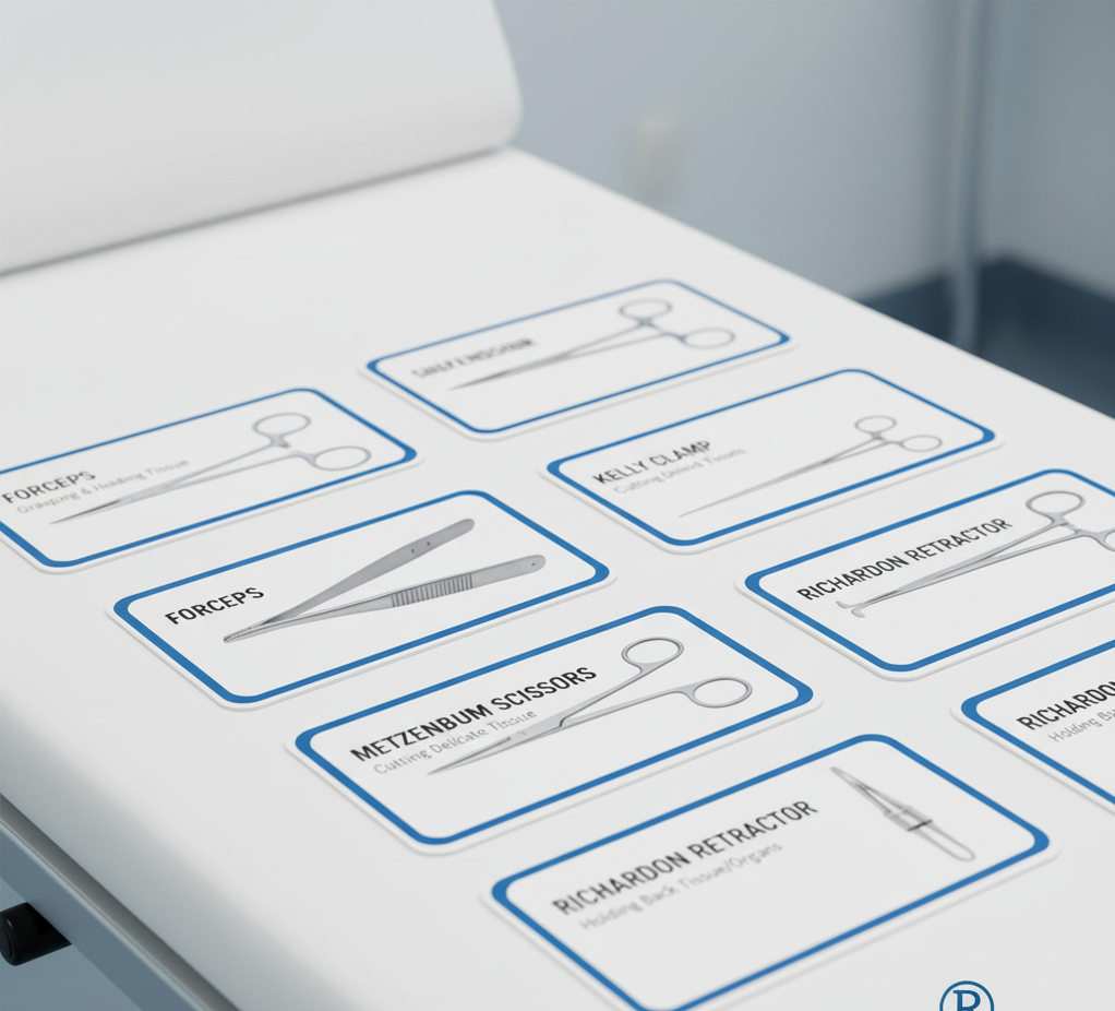 Surgical Instrument Flash Cards