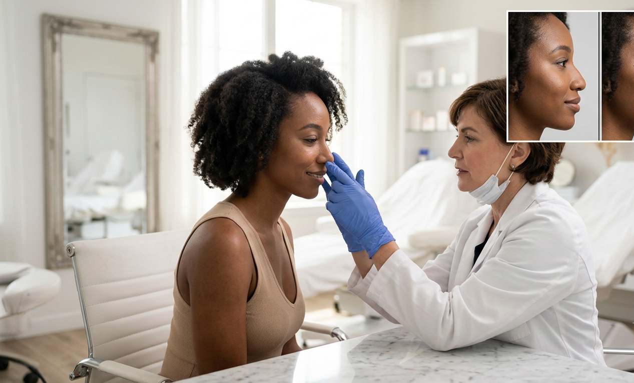 african american non surgical nose job